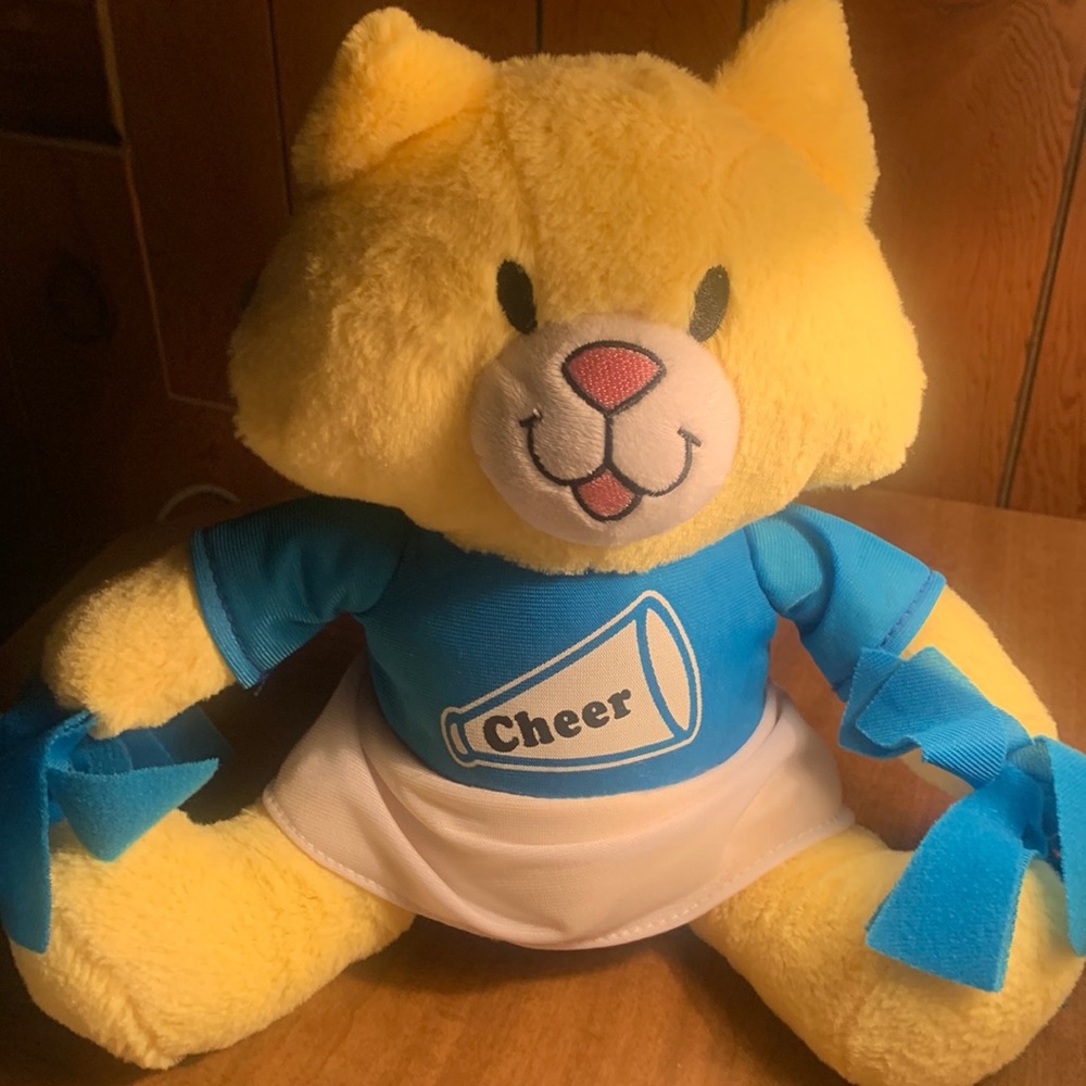 Kelly toy cheer cat plush cheerleader